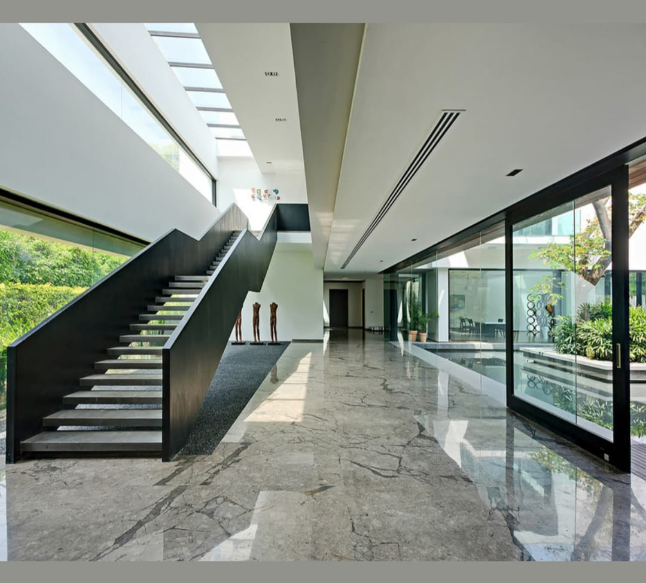Commercial ventilation system in open office space
